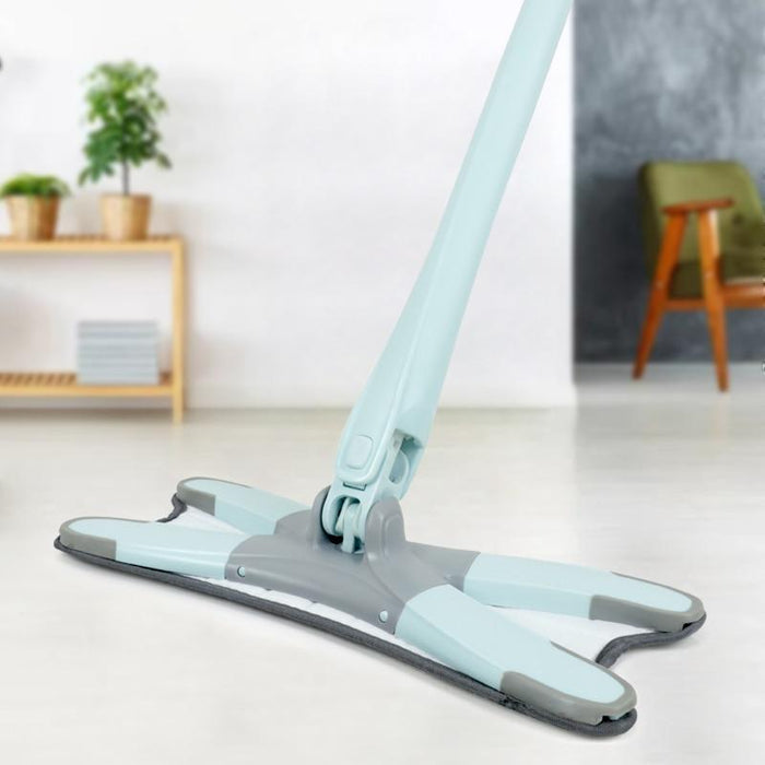 X-type Floor Mop with 3pcs Reusable Microfiber Pads 360 Degree Flat Mop for Home Replace Hand-free Wash Household Cleaning Tools