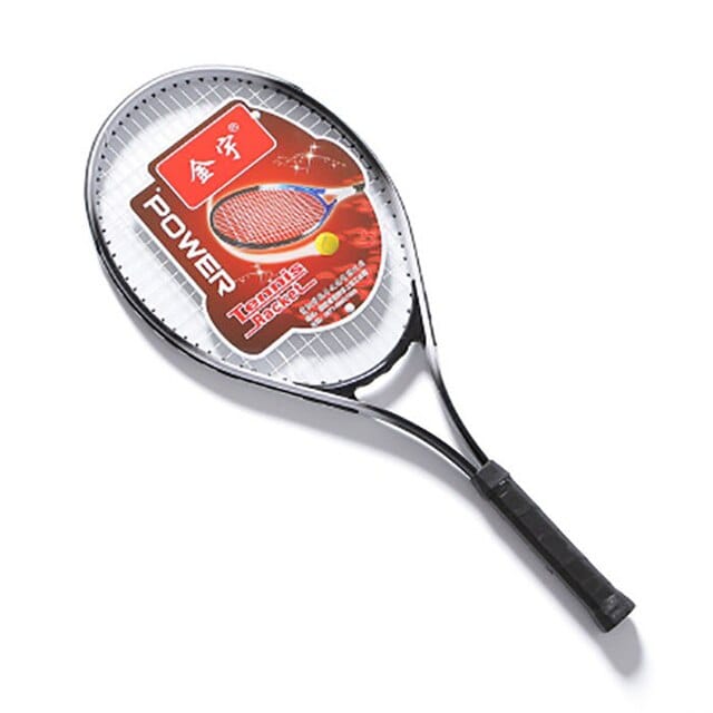 Professional Carbon Fiber Tennis Training Racket for Young Adults Advanced Rackets Shock Absorption Handle with Training Device