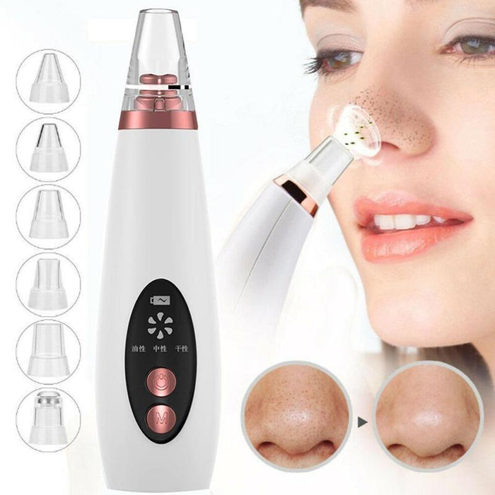 USB Rechargeable Blackhead Remover Face Pore Vacuum Skin Care Acne Pore Cleaner Pimple Removal Vacuum Suction Facial Tools