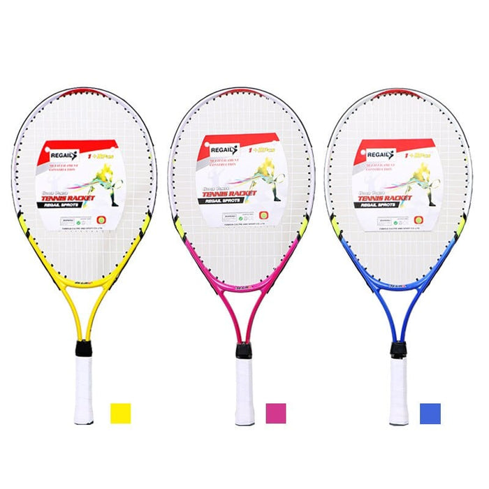 Newly Kids Junior Children Sports Tennis Racket Aluminum Alloy Pu Handle Tennis Racket Raquete Beach Tennis