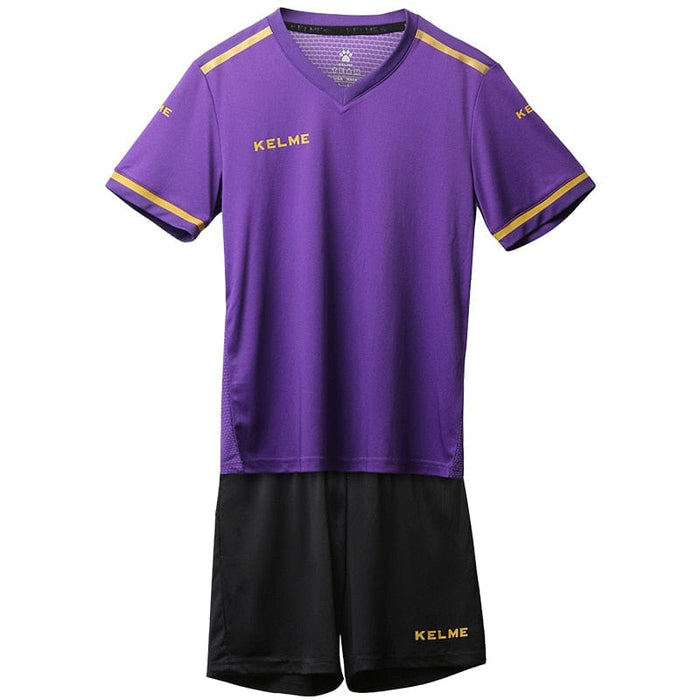 KELME Custom Kids Soccer Jersey Football Uniforms Training Suit Original Team Jersey Short Sleeve Breathable Child Boys 3873001