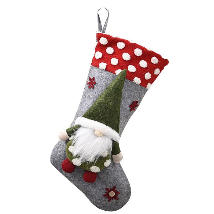 Christmas Socks Gift Bag Christmas Decorations Children's Candy Christmas Socks Decorations for Home Navidad Socks Xmas Decor