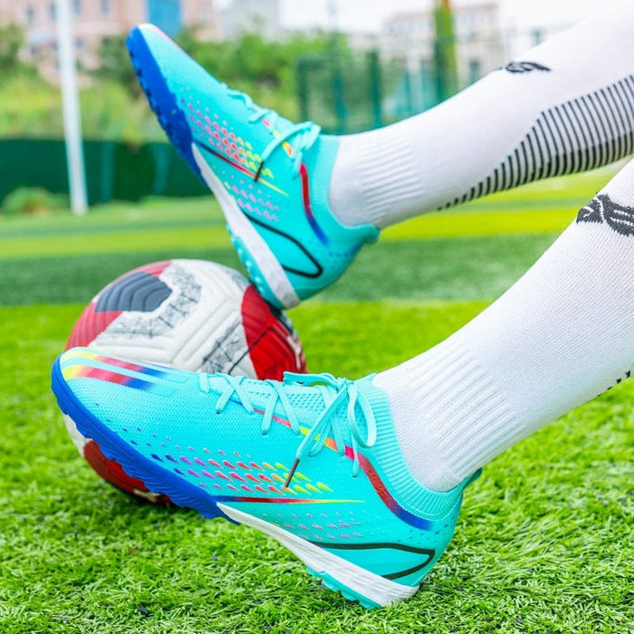 2023 New Ultralight Soccer Shoes Outdoor Long Spikes Boys Training Football Boots Kids Non-Slip Turf Soccer Cleats Sneakers Men