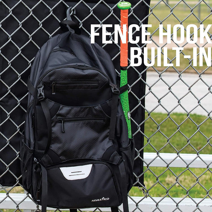 Advantage Baseball Bag - Baseball Backpack with External Helmet Holder for Baseball, T-Ball &amp; Softball Equipment &amp; Gear for Yout