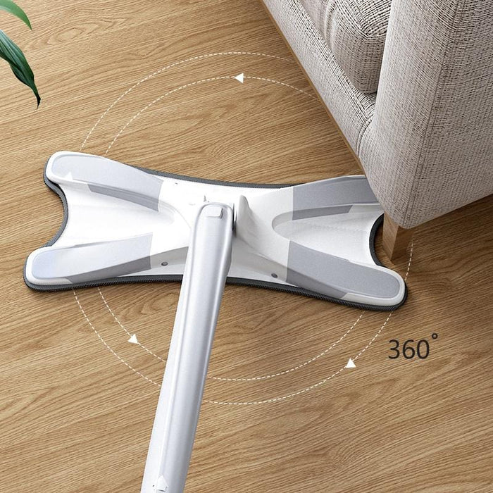 X-type Floor Mop with 3pcs Reusable Microfiber Pads 360 Degree Flat Mop for Home Replace Hand-free Wash Household Cleaning Tools