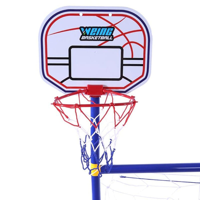 2 In 1 Soccer Goal Pool With Basketball Hoop Set For KidsOutdoor Sports Basketball Stand Soccer Goal