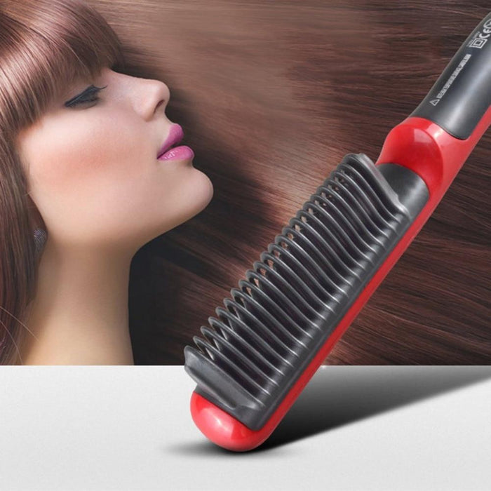 Men Beard Straightener Ceramic Hair Straighteners Multifunctional Hair Brush Curling Iron Straightening Comb Quick Hair Styler
