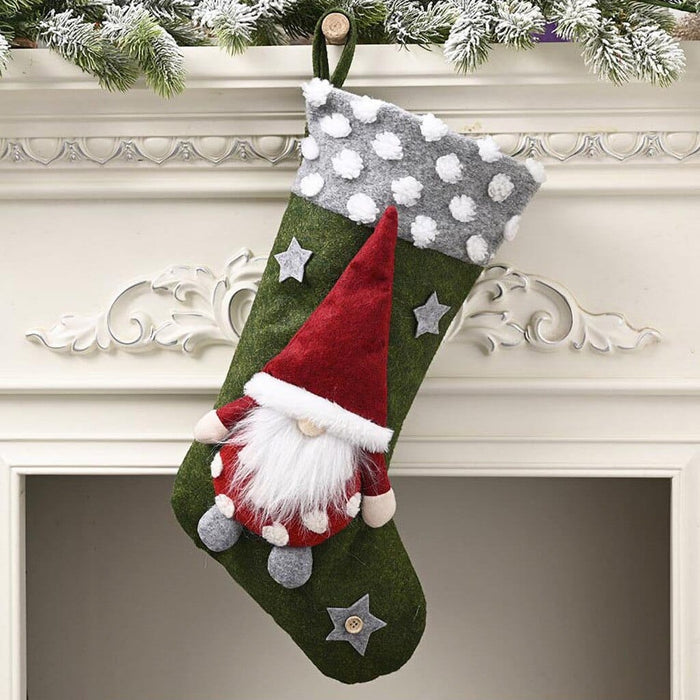 Christmas Socks Gift Bag Christmas Decorations Children's Candy Christmas Socks Decorations for Home Navidad Socks Xmas Decor
