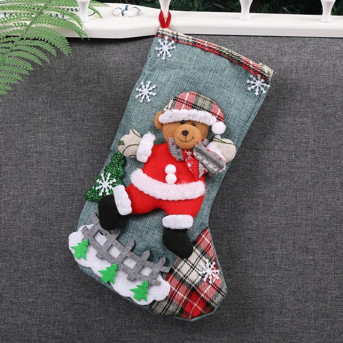 Christmas Xmas Tree Hanging Party Tree Decor Santa Stocking Sock Gift Candy Bags