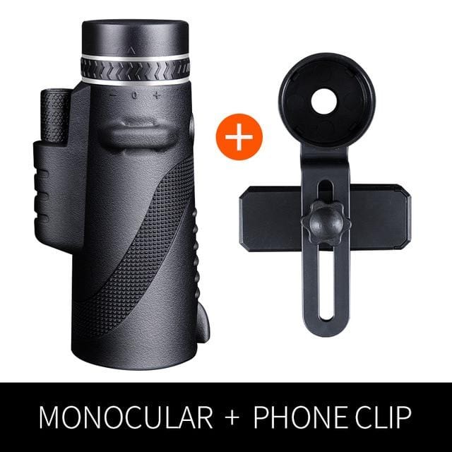 Powerful Monocular Telescope for Smartphone 40X60 Military Spyglass High Quality Large Eyepiece HD Hunting Spotting Scope Mount