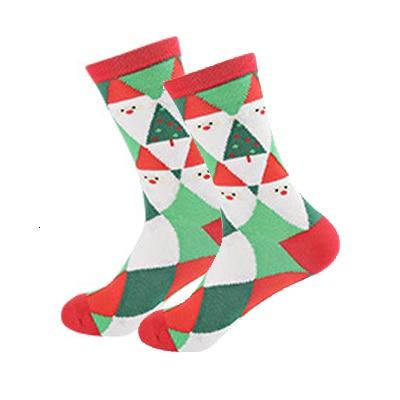 Christmas Tree Snow Elk Gift Cotton Happy Socks PEONFLY New 2020 Autumn Winter Christmas Socks Men Funny New Year Santa Claus