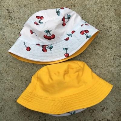 LDSLYJR 2018 Cherry print Bucket Hat Fisherman Hat outdoor travel hat Sun Cap Hats for Men and Women 264