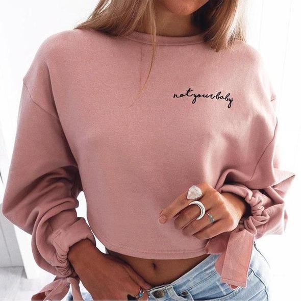 Fem Cropped Top Pullover