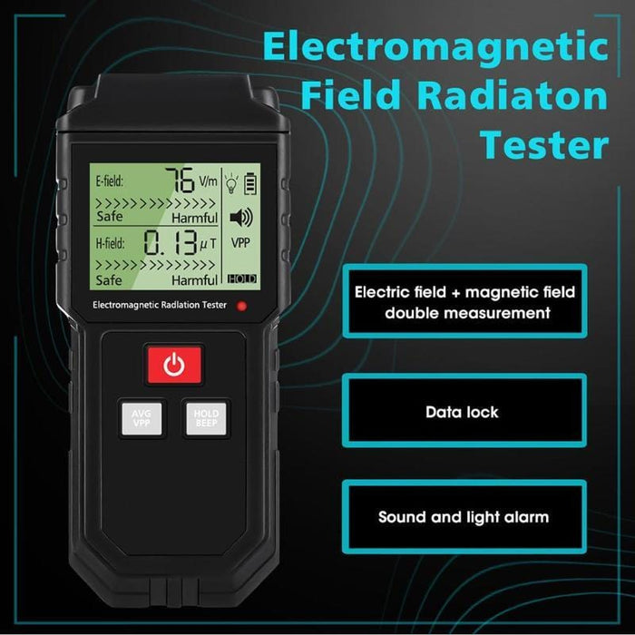 Handheld  Electromagnetic Radiation Tester Electric Field Magnetic Field Dosimeter Measurement for Computer Phone