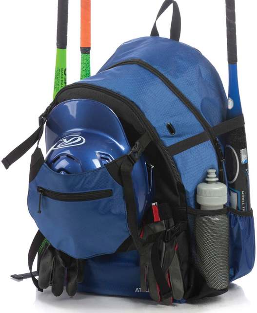 Advantage Baseball Bag - Baseball Backpack with External Helmet Holder for Baseball, T-Ball &amp; Softball Equipment &amp; Gear for Yout