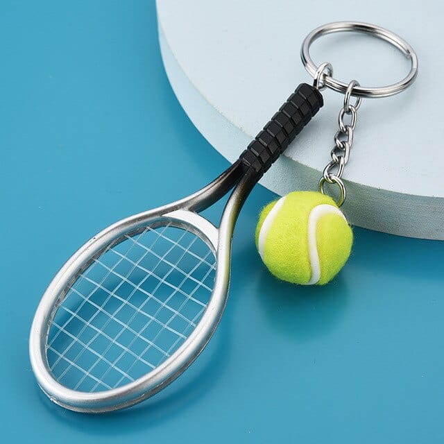 Creative Sporting Goods Mini Tennis Keychain Bag Pendant Car Keychain Small Jewelry Factory Wholesale Key Chain Accessories Cute