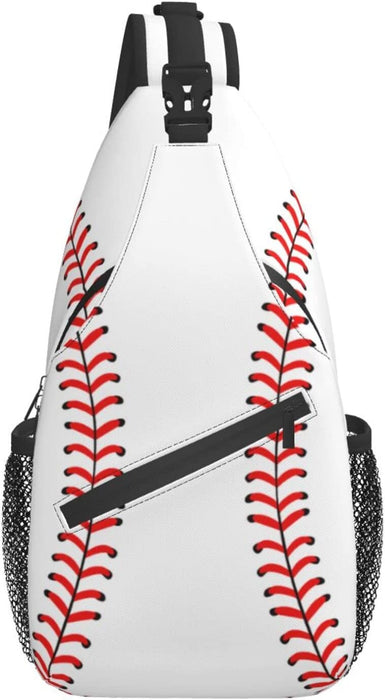Baseball Sling Bag Chest Bag Sport Baseball Crossbody Bags For Mens Womens