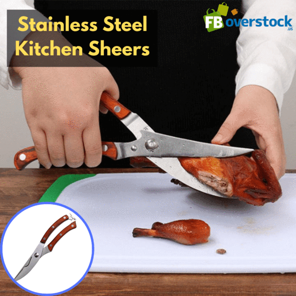 Pro Cut Stainless Steel Strong Bone Kitchen Scissors