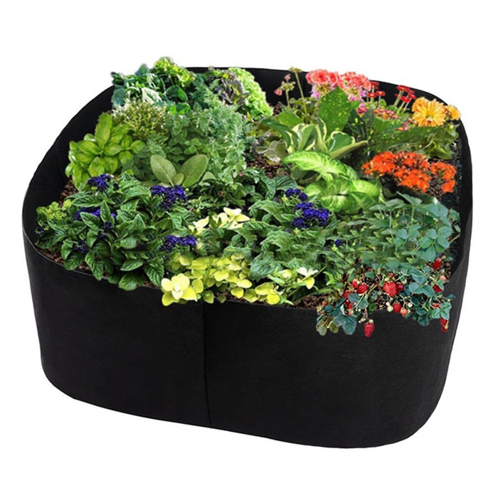 1PC Fabric Raised Garden Bed Rectangle Breathable Planting Container Growth Bag Home Garden Supplies