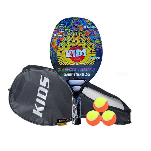 6-14yo Kids Beach Tennis Racket Beginner Racket Carbon Fiber 270g Light Suitable For Child With Cover Presente Black Friday