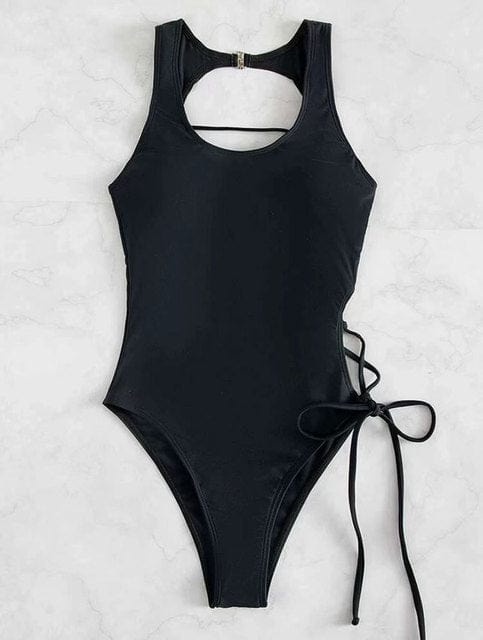One-Piece Swimsuit Women 2023 Sexy Print Swimwear Female Micro Bikinis Set Strap Swimming Suit Woman Black Bathing Suits