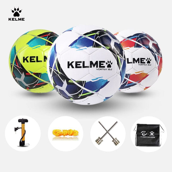 KELME KIDS Professional Football Soccer Ball TPU Size 3 Size 4 Size 5 Red Green Goal Team Match Training Balls Machine Sewing