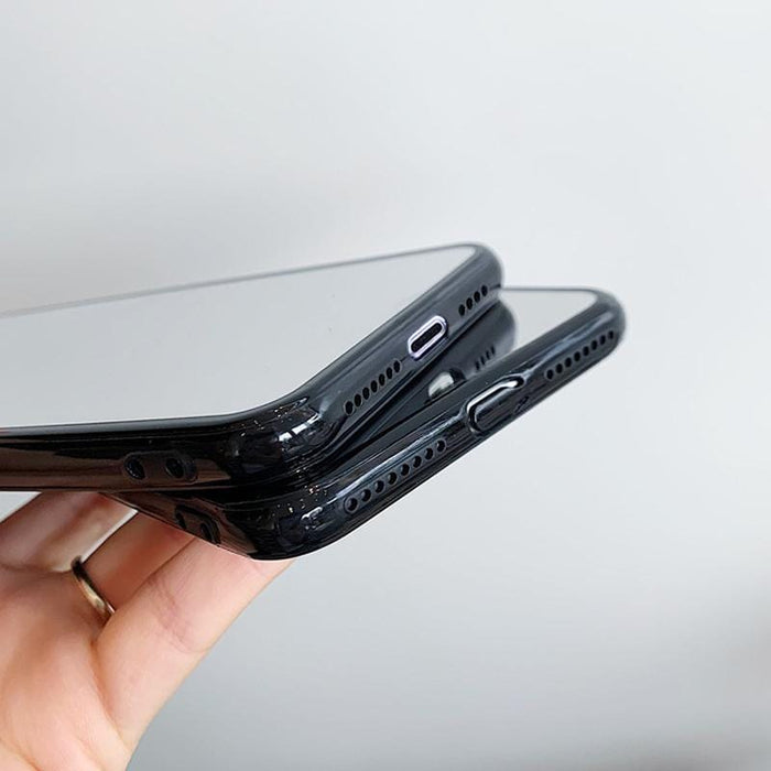 Fashion TPU makeup mirror Case for iPhone 11 Pro XS Max Xr Mobile phone protection Cover for iPhone 8 7 6S Plus SE Acrylic Case