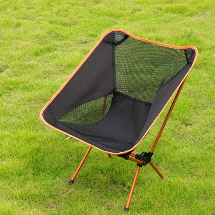 Portable Collapsible Moon Chair Fishing Camping BBQ Stool Folding Extended Hiking Seat Garden Ultralight Office Home Furniture
