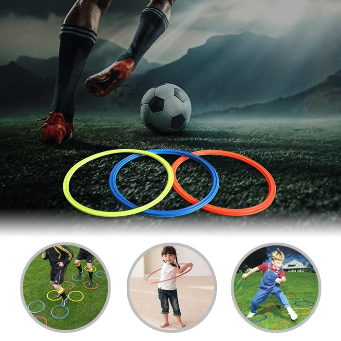 5pcs Durable Agility Training Rings Hit Color Football Soccer Speed Agility Training Rings Training Equipment 30cm 40cm Dia