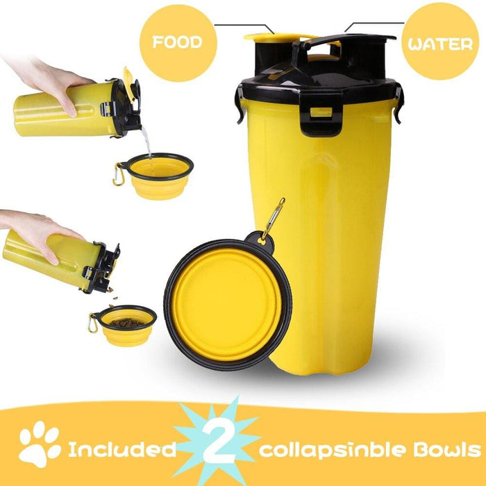 Safety Pet Travel Drink Water Bottle Foldable Dog Feed Bowl Cup Outdoor Travel Dog Feeder Cup