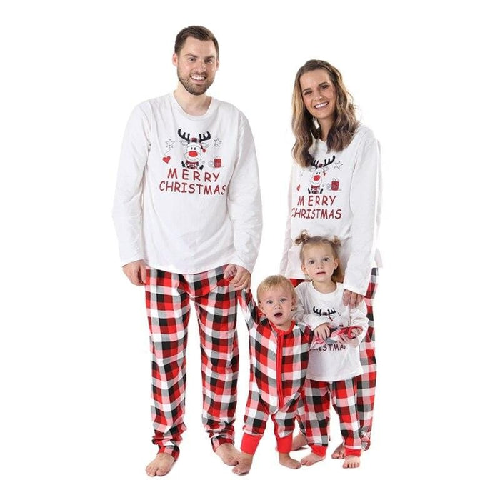 Family Christmas Matching Pajamas Set 2020 Xmas Pyjamas Nightwear Baby Romper Sleepwear Nightwear Mother Daughter Clothes Outfit