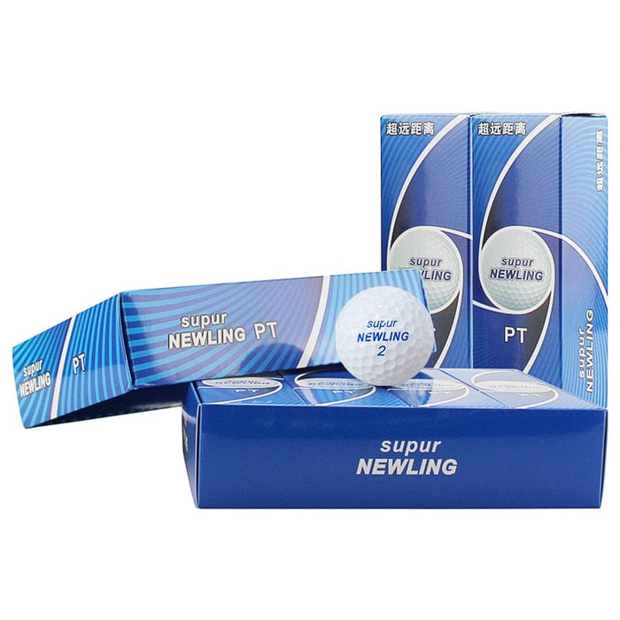 12pcs/box supur NEWLING Golf Ball Golf Bilayer Ball Game Ball Golf Super Long Distance Ball For All Golfers