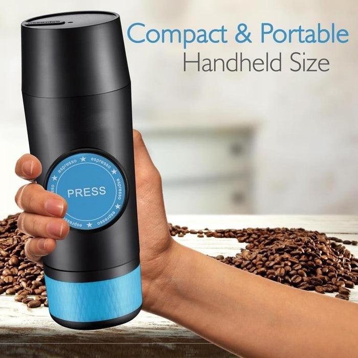 2 in 1 Capsule & Ground Mini Espresso Portable Coffee Maker Hot and Cold Extraction USB Electric Coffee Powder Making Machine
