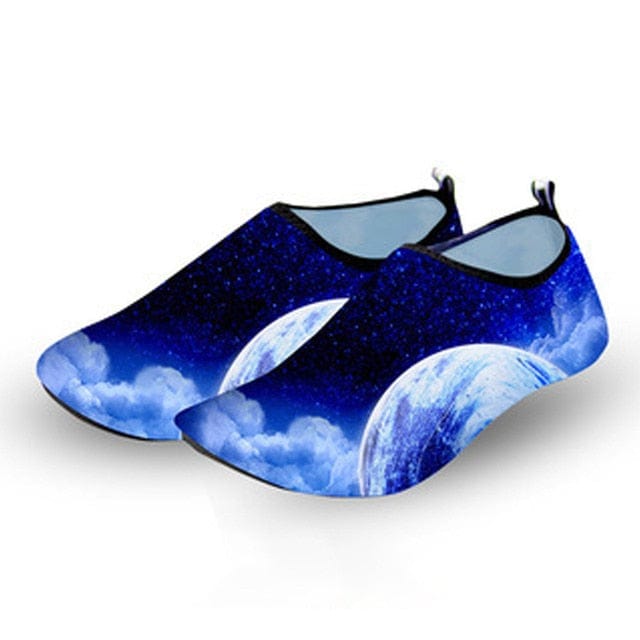 Men Women Kids Water Sport Beach Swimming Socks Thin Multi Prints Anti Slip Fitness Yoga Dance Swim Surf Diving Underwater Shoes