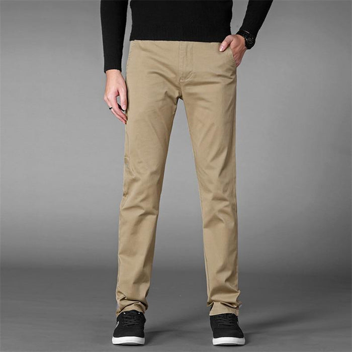 Cotton Fitted Trousers
