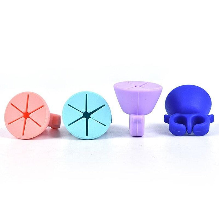 3 Color Nail Art Tools Nail Flexible Durable Wearable Silicone Nail Oil Bottle Holder Display For Nail Bottle