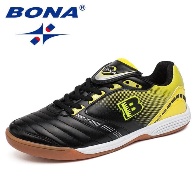 BONA New Typical Style Men Soccer Shoes Indoor Professional Cow Muscle Men Football Shoes Action Leather Fast Free Shipping