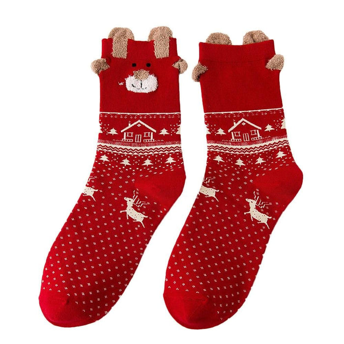 Christmas socks Women men Cotton Socks Multi-Color Women's Winter Socks drop ship