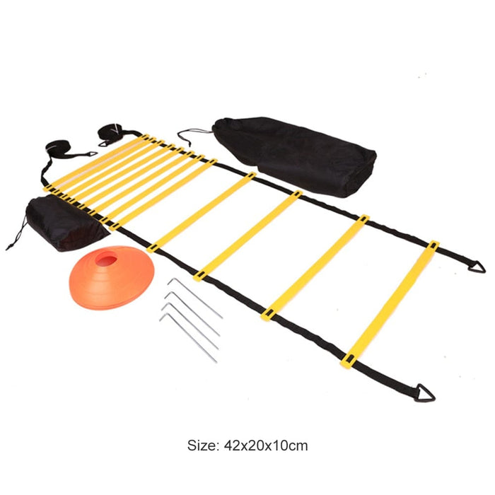 Football Speed Agility Ladder Soccer Training Kit with Resistance Parachute Bags for Easy Safety Exercise Accessories
