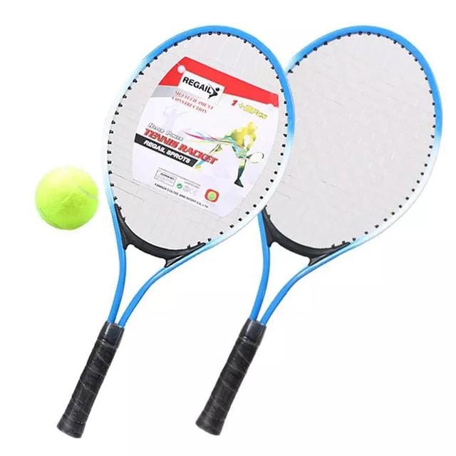 2Pcs/set Tennis Racket Padel Set Two Composite Rackets Raquete beach tennis One Ball With Bag For Beginner Trainning tennis