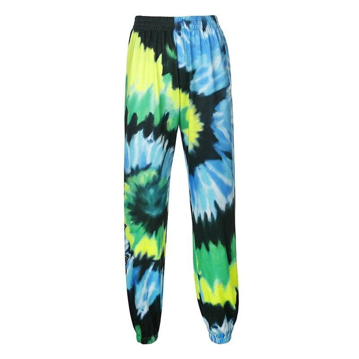 Darlingaga Streetwear Butterfly Print Tie Dye Tracksuit Women 2 Piece Set Fashion Hoodie and Sweatpants Matching Sets Sportswear