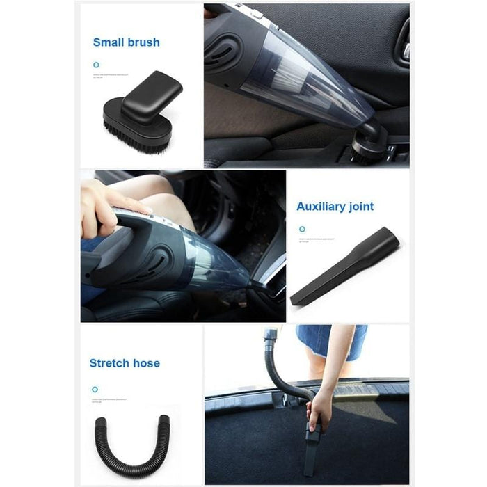 Handheld Vacuum Cordless Powerful Cyclone Suction Portable Rechargeable Vacuum Cleaner Quick Charge for Car Home Pet Hair