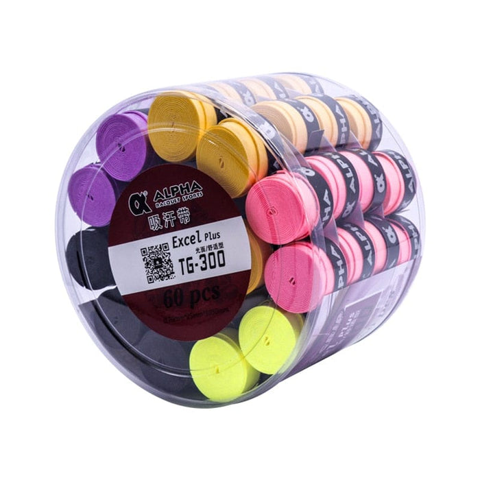 ALPHA Padel Grip Tennis Badminton Racket Overgrip 1050mm Anti-Slip Sweat-absorbent Dry Sticky Bike Fishing Rod Grip Tape 60Pcs