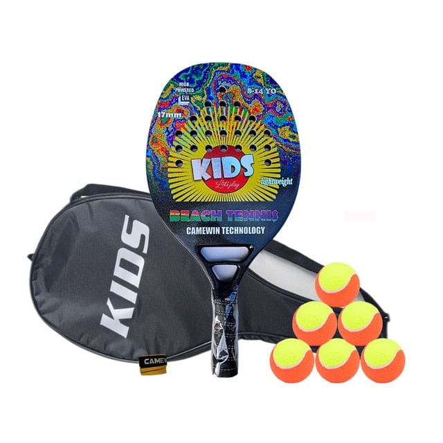 6-14yo Kids Beach Tennis Racket Beginner Racket Carbon Fiber 270g Light Suitable For Child With Cover Presente Black Friday