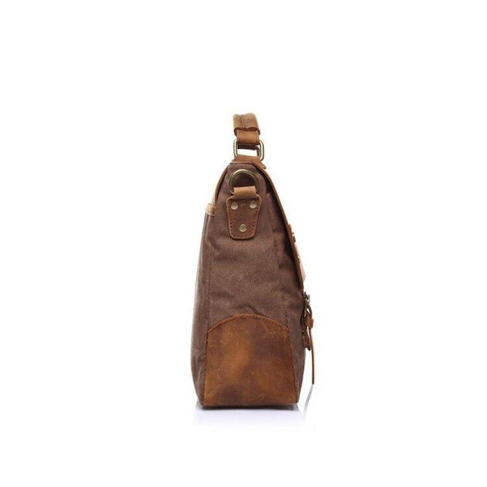 AUGUR New Fashion Men's Vintage Handbag Genuine Leather Shoulder Bag Messenger Laptop Briefcase Satchel Bag Fit 14 inch Laptop