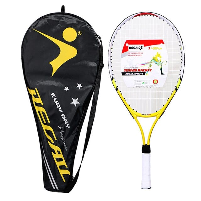 Newly Kids Junior Children Sports Tennis Racket Aluminum Alloy Pu Handle Tennis Racket Raquete Beach Tennis