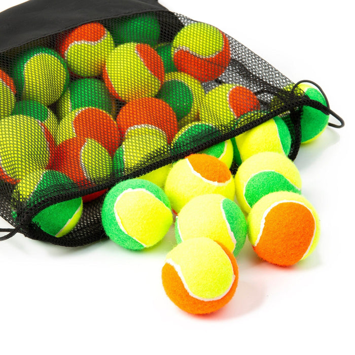 CAMEVIN Original Beach Tennis Balls 50% Pressure With Mesh Shoulder Bag -6, 12, 24, 36 Pack Sizes