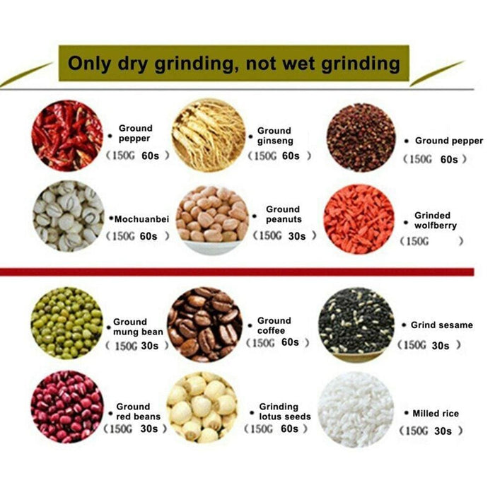 Multifunction Smash Machine Coffee Bean Seasonings Electric Milling Machine Grinder HG99
