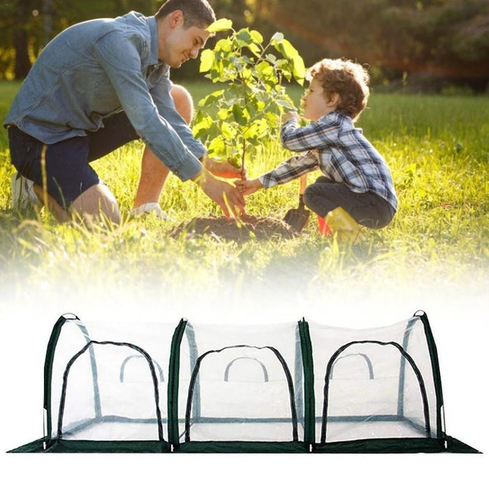 Mini Foldable Greenhouse Mini Pop Up Grow House Garden Indoor Outdoor Backyard Protector Portable Gardening Plant Shelter
