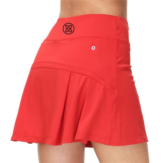 Women Sports Tennis Skirts Golf Skirt Fitness Shorts Short Quick Dry Sport Skort Pocket Yoga Shorts High Waist Athletic Running